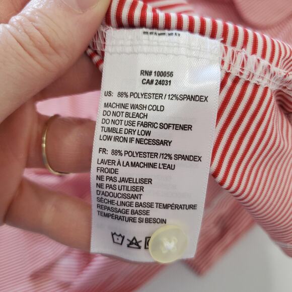 Chick-fil-A Polo Shirt Mens 2XL Red White Stripe OOBE Team Style HydroChill - Picture 7 of 8